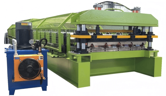 Industrial machinery and engineers on a factory floor