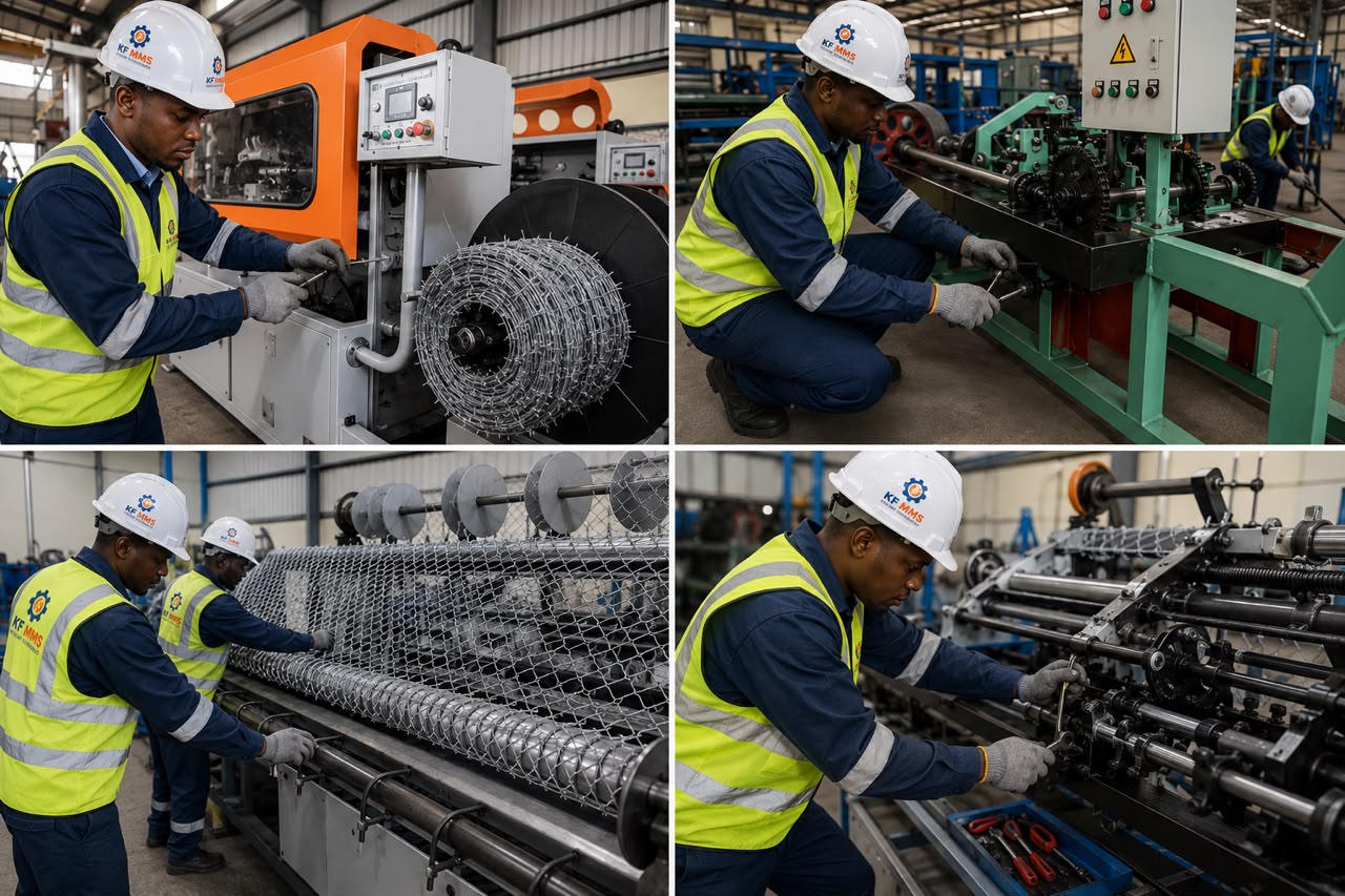 Industrial Barbed-Wire Production Machine – Installation & Commissioning. — photo 1